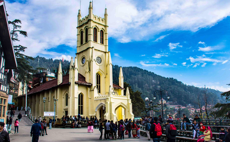 Christ Church in Shimla showcasing colonial era architecture and historical significance.